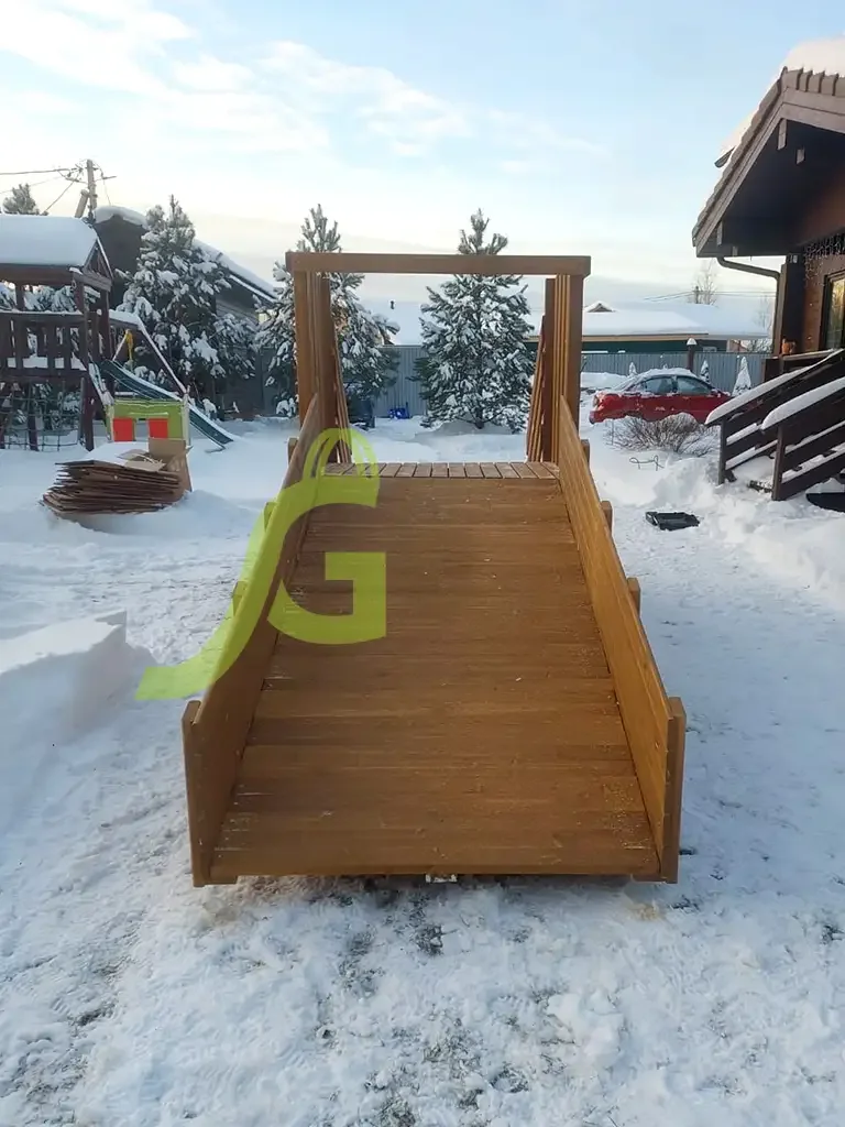 Скат спереди зимой