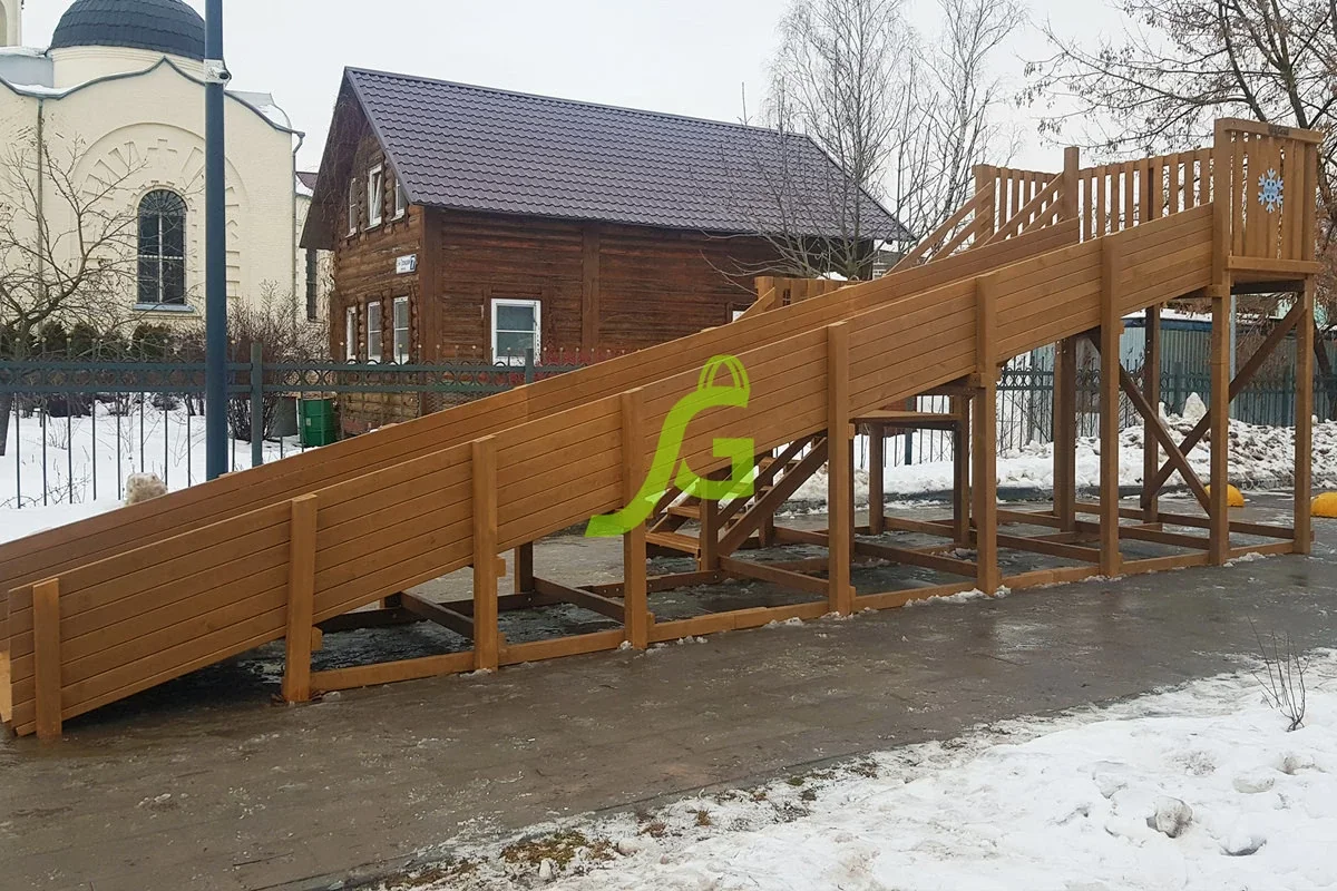 Полная конструкция зимой сбоку