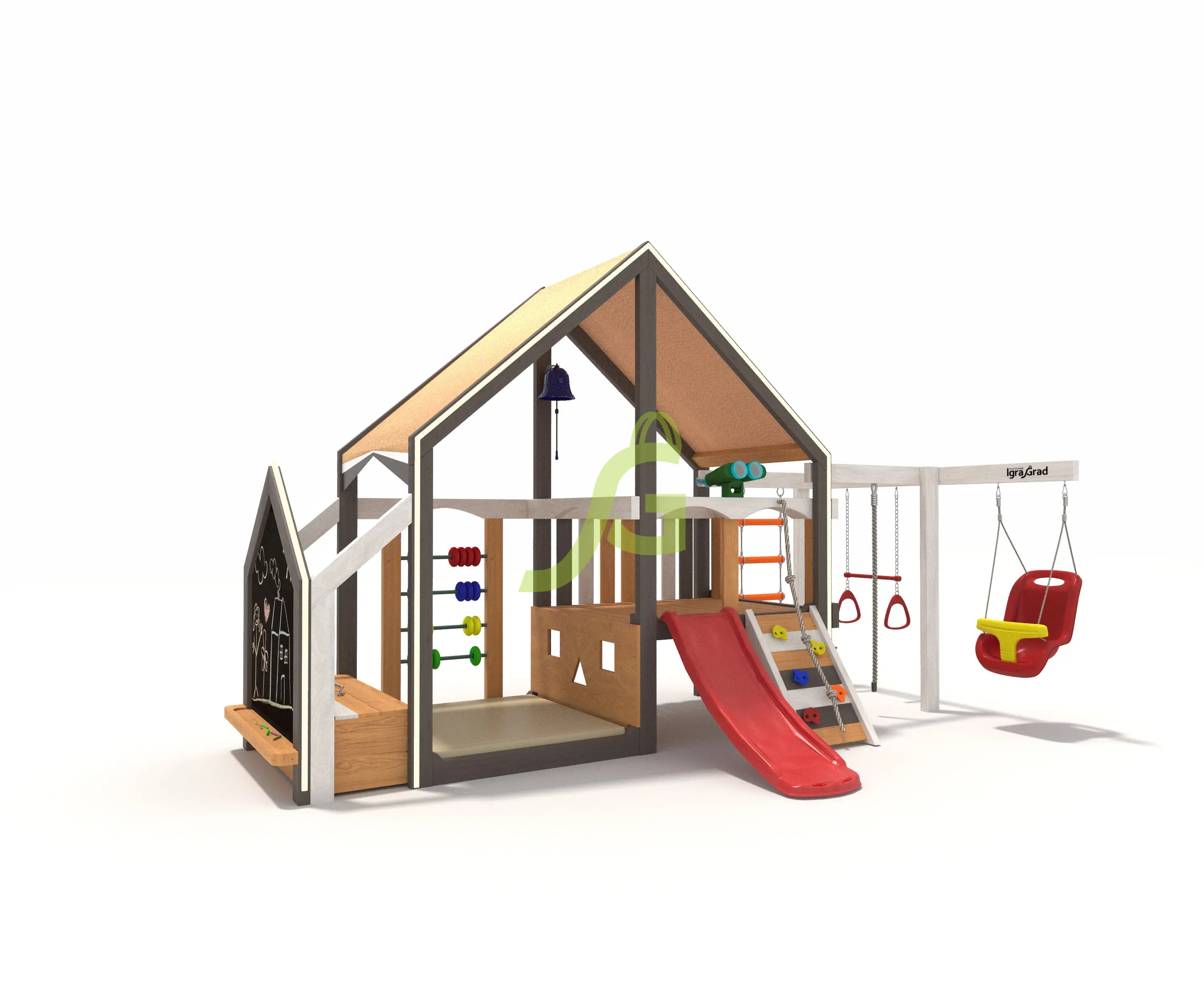 А12 - деревянная площадка, возраст 3-10 лет