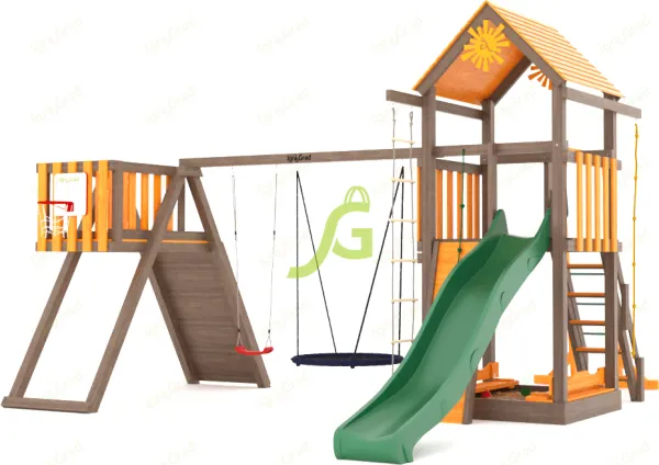 Classic 2 - деревянная площадка, возраст 3-12 лет