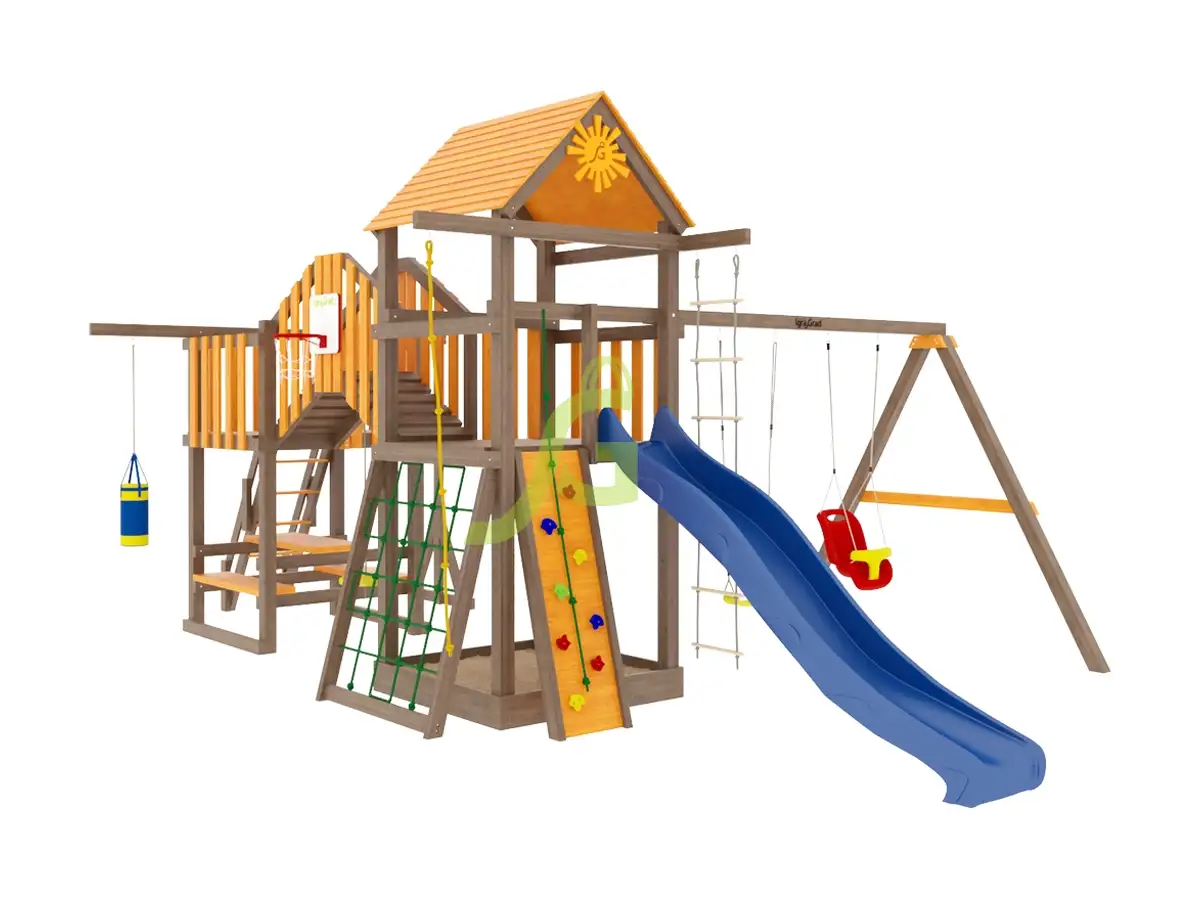 Панда Фани Мостик - деревянная площадка, возраст 3-12 лет