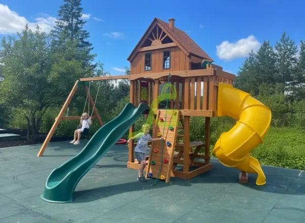 Шато (дерево) мод.2 - деревянная площадка, возраст 3-12 лет