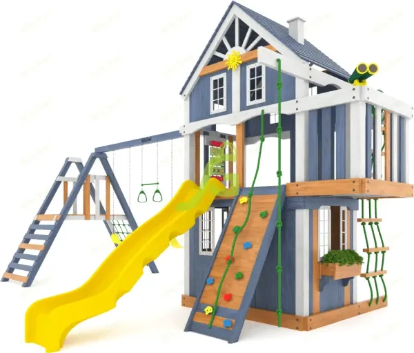 Шато (дерево) мод.1 - деревянная площадка, возраст 3-12 лет