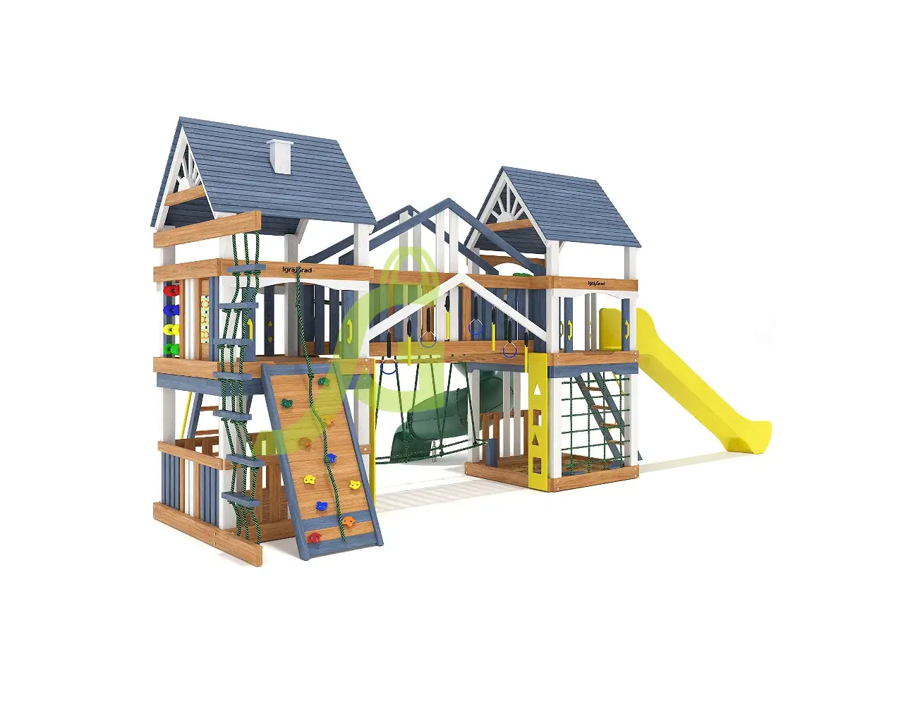 Шато Сан (мод.1) для общественных мест - деревянная площадка, возраст 3-12 лет