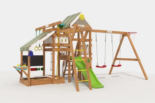 Малыш B5 - деревянная площадка, возраст 2-7 лет