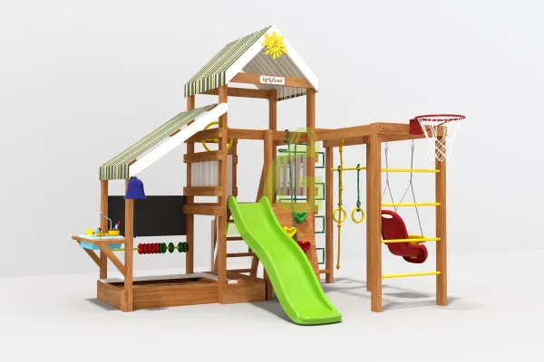 Малыш B1 - деревянная площадка, возраст 2-8 лет