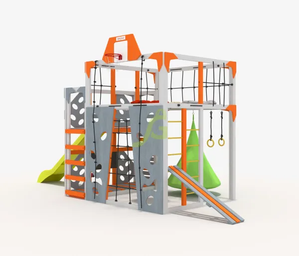 Спорт X2 - деревянная площадка, возраст 3-14 лет