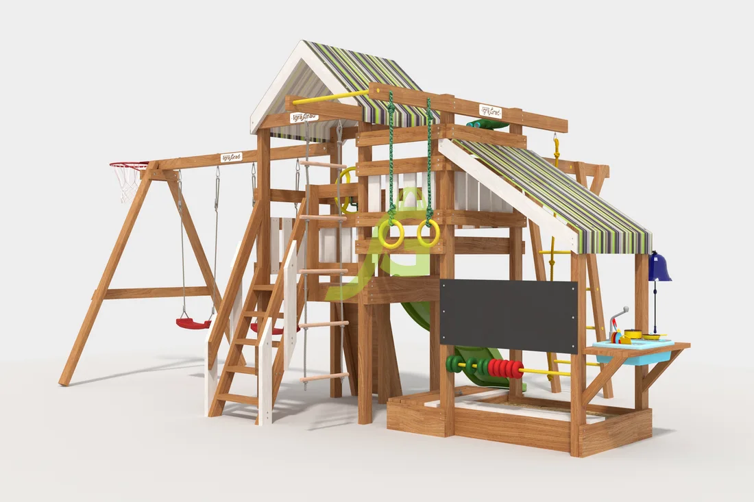 В2 - деревянная площадка, возраст 3-12 лет