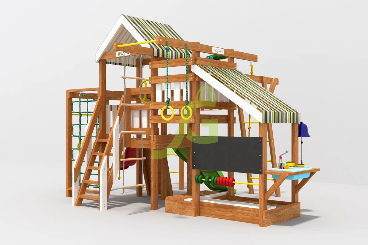 В3 - деревянная площадка, возраст 3-12 лет